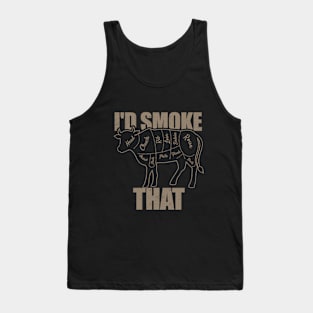 I'd smoke that Funny BBQ Pitmaster Tank Top